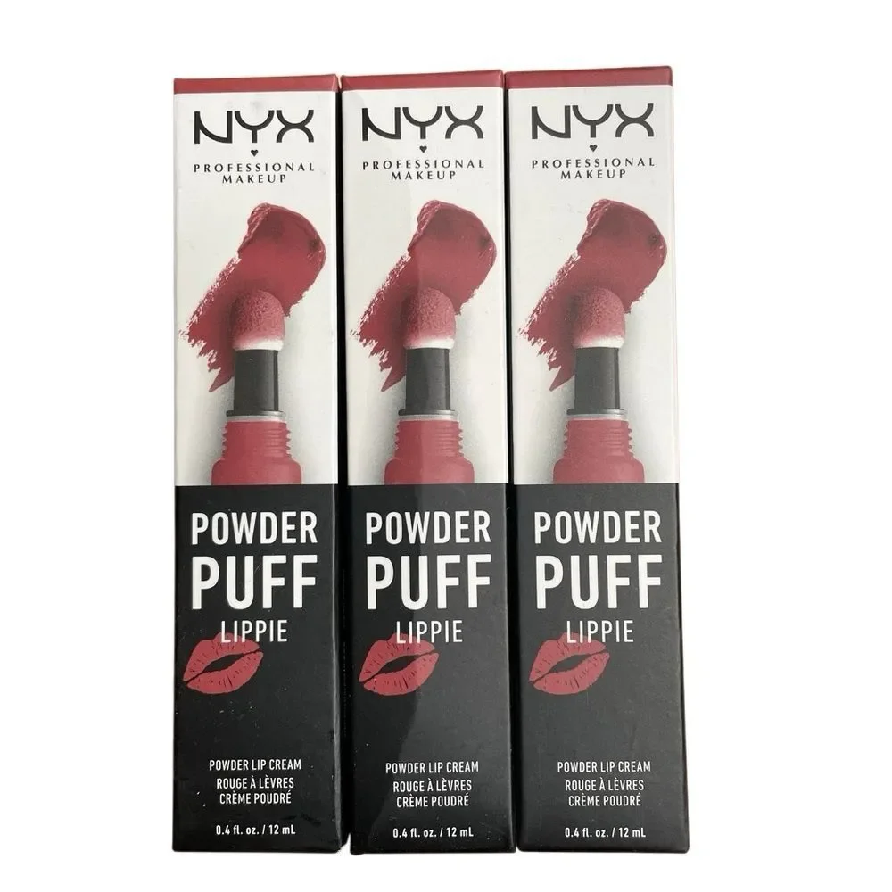 NYX Powder Puff Lippie -Pop Quiz‎ Red Matte Liquid Lipstick 3-pack